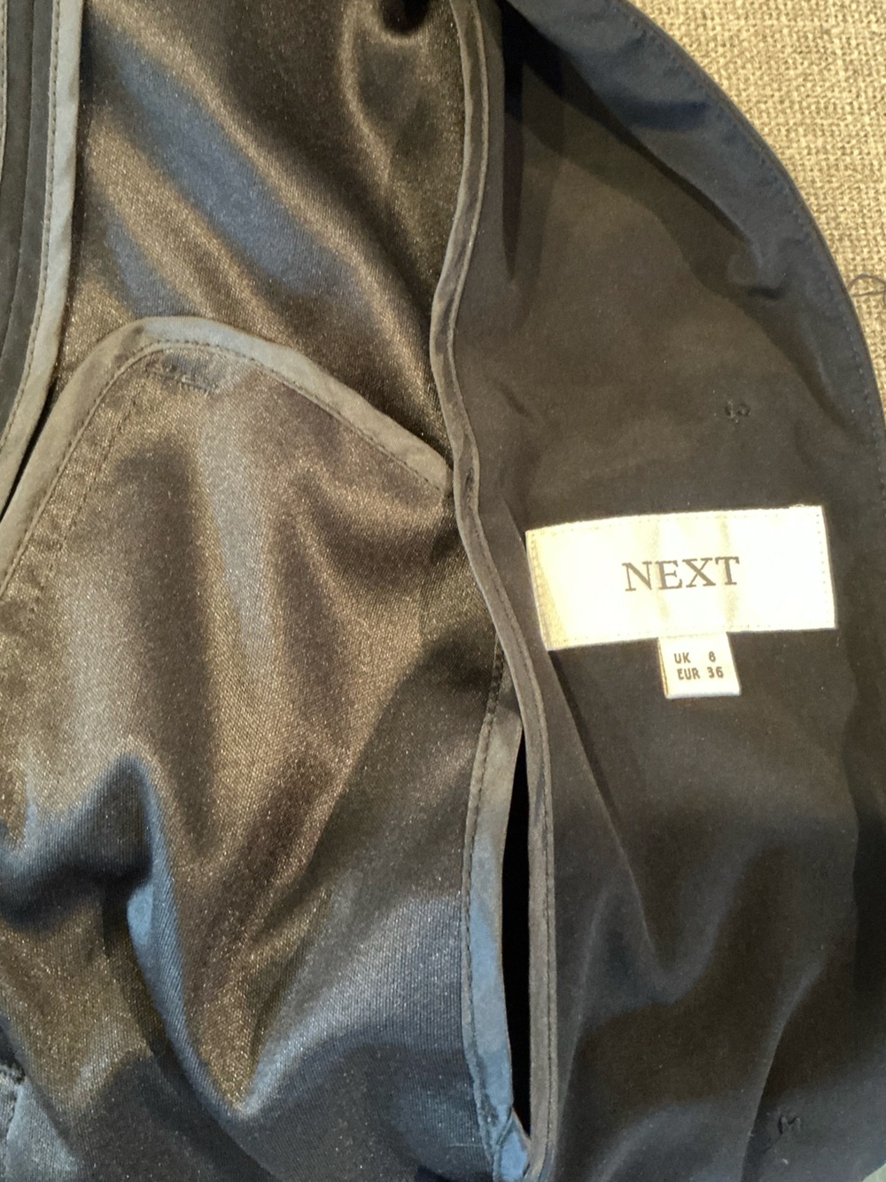 next Black Minimalist Trench Coat - Picture 3 of 4